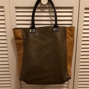 Marni Leather Colorblock Tote